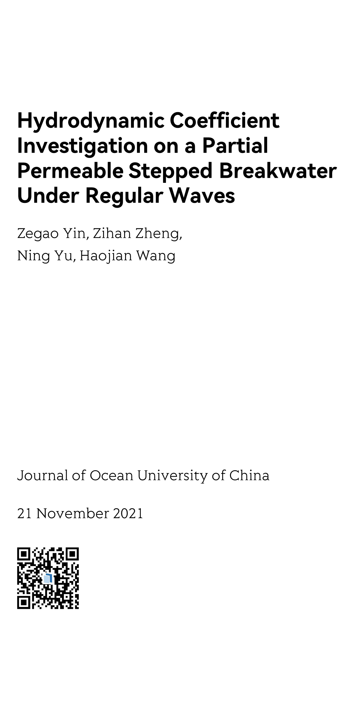 Journal of Ocean University of China_1