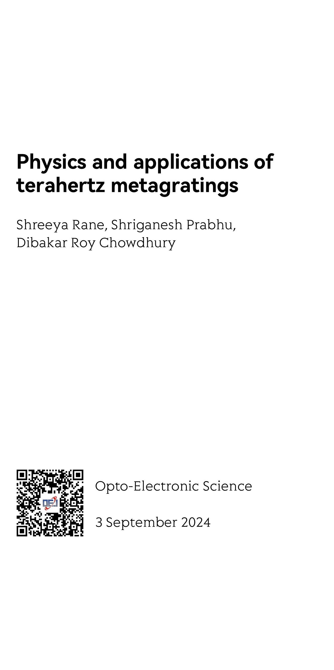 Opto-Electronic Science_1