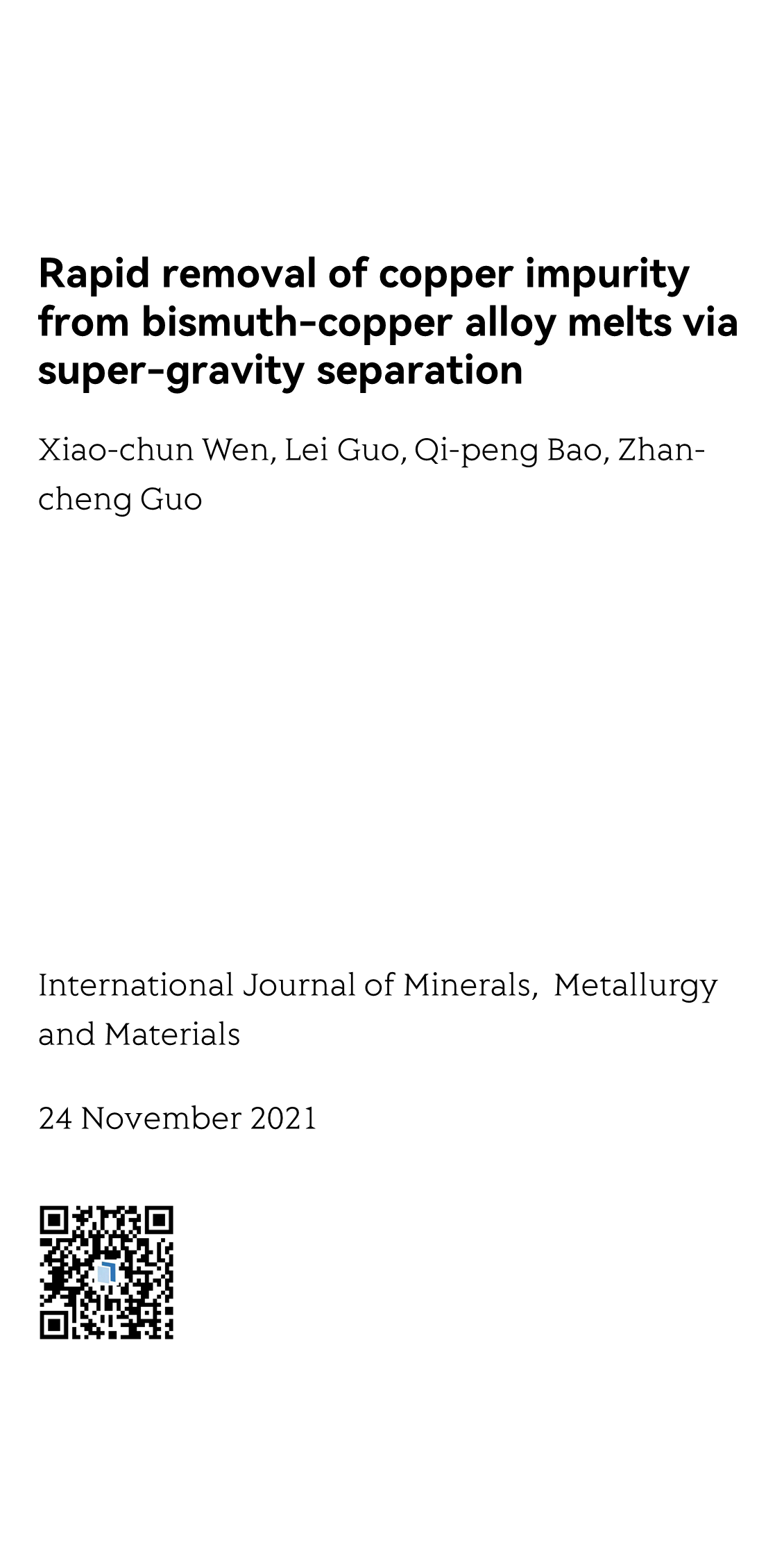 International Journal of Minerals, Metallurgy and Materials_1