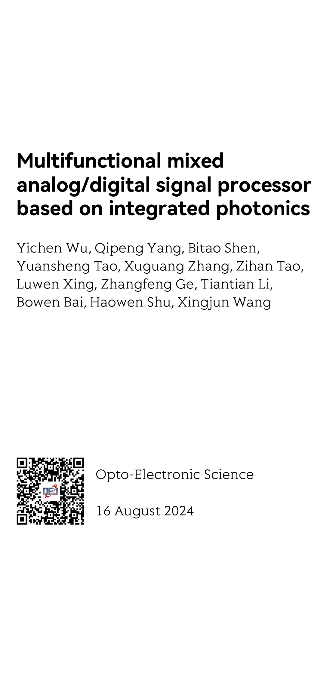 Opto-Electronic Science_1