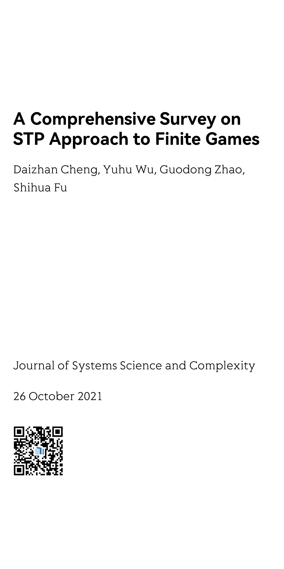 Journal of Systems Science and Complexity_1