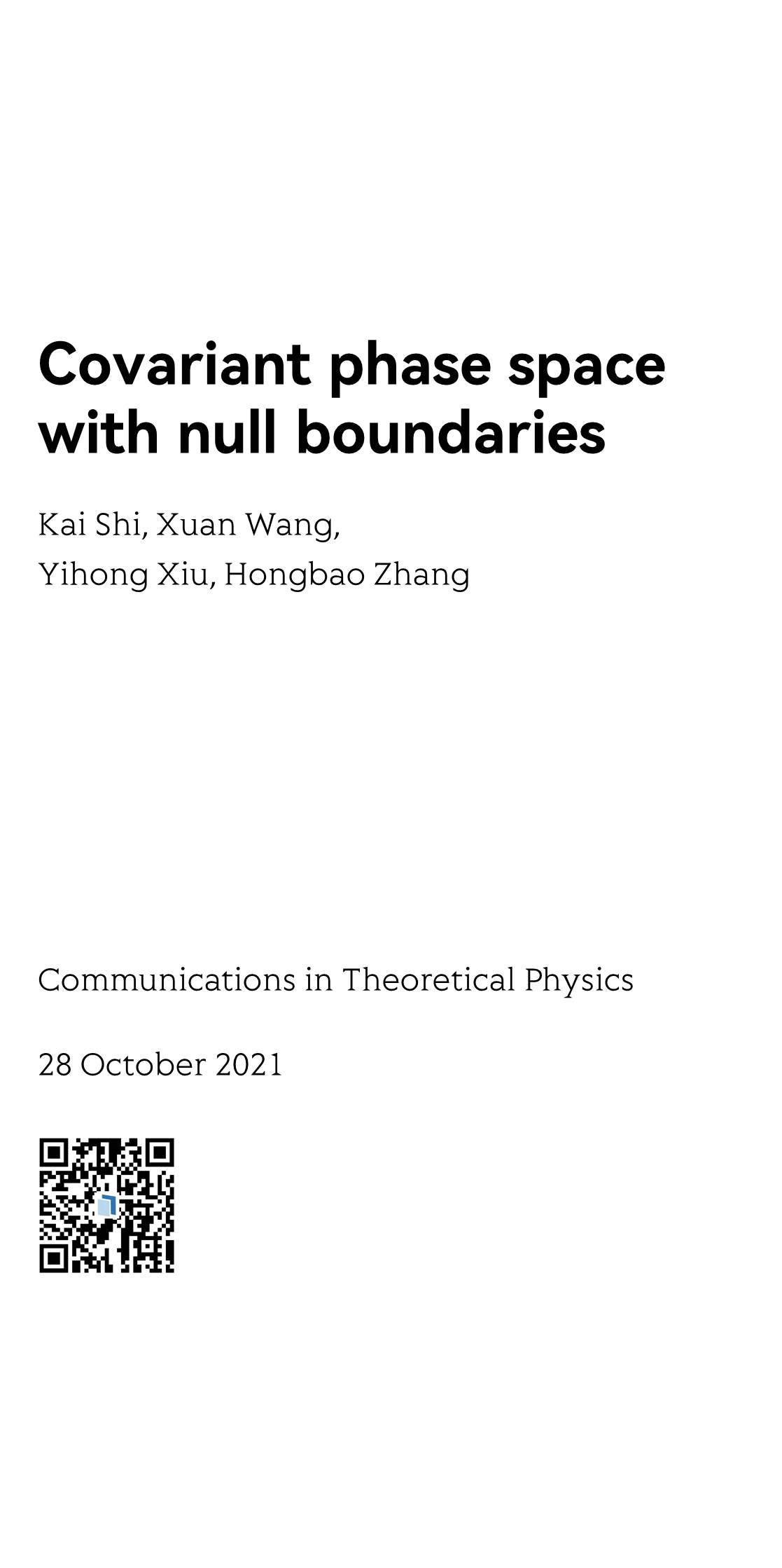 Communications in Theoretical Physics_1